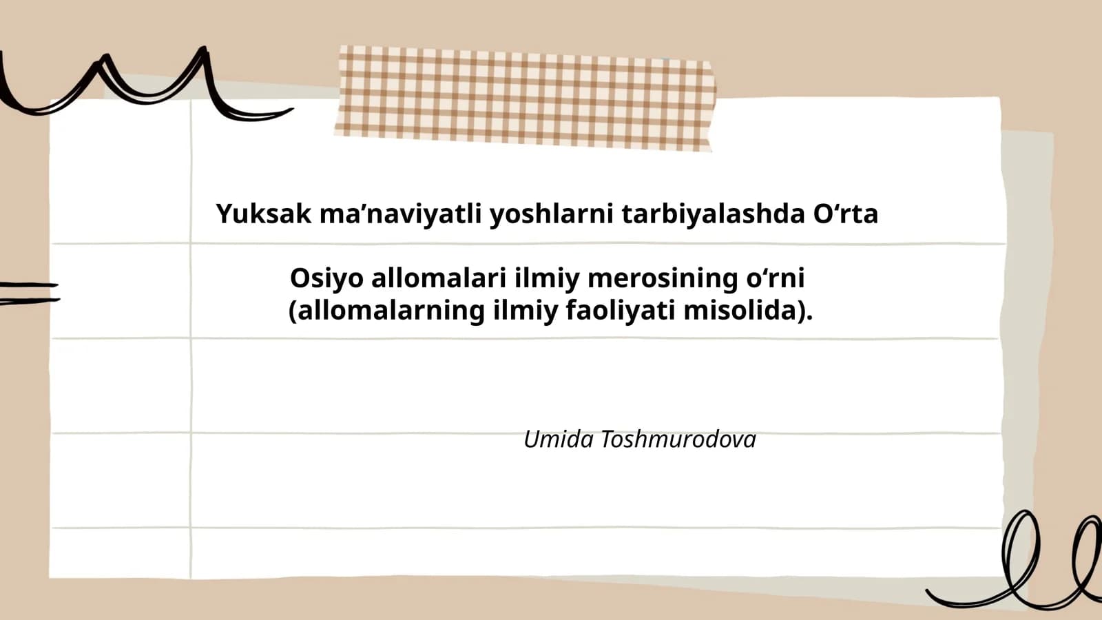 Abu Nasr al-Forobiy ijodi va uning ta'limdagi o‘rni