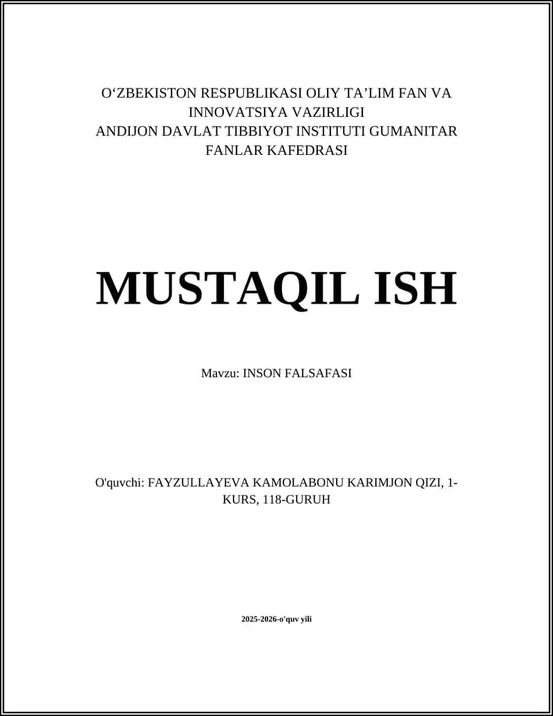 INSON FALSAFASI