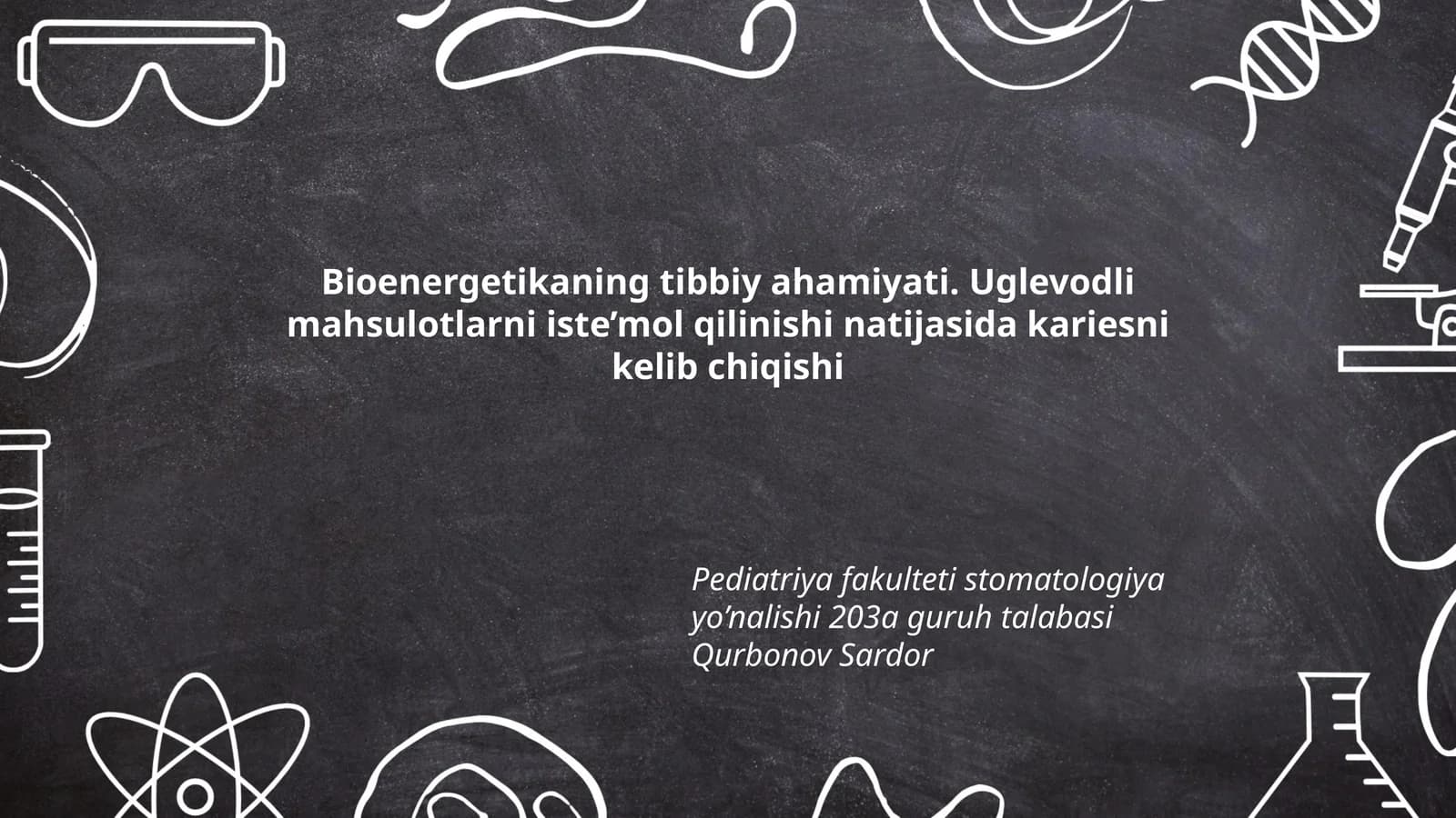 Bioenergetikaning tibbiy ahamiyati
