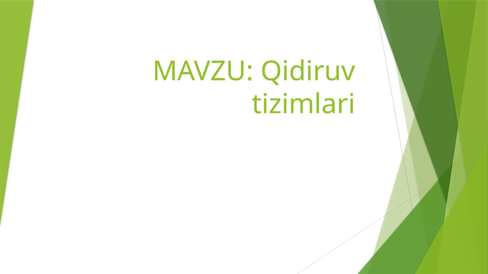 Qidiruv tizimlari