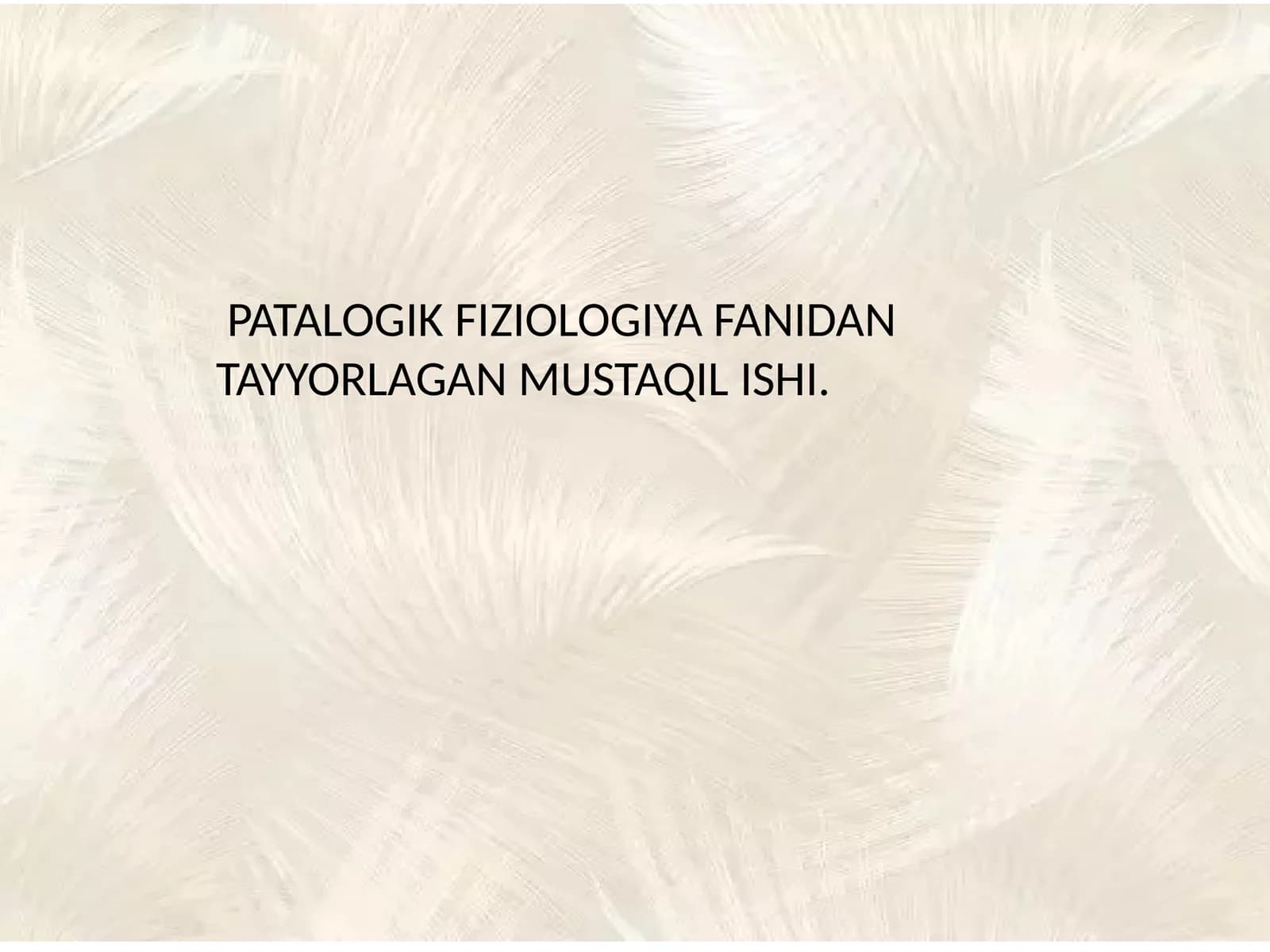 GIPOVOLEMIYALARDAQONAYLANISHNINGO'ZGARISHLARI