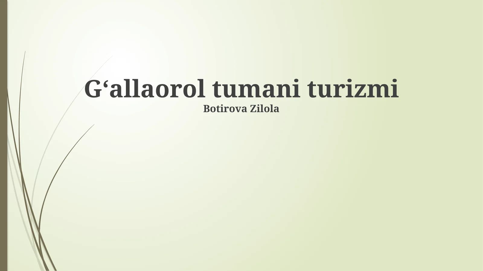 Gʻallaorol tumani turizmi