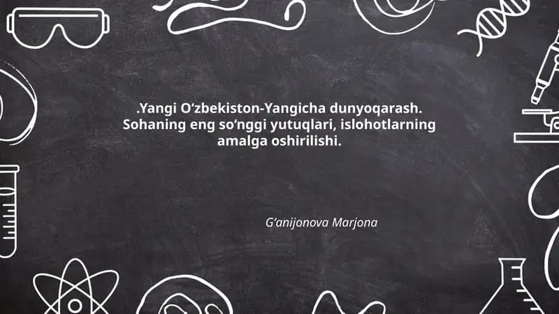 Yangi O‘zbekiston-Yangicha dunyoqarash