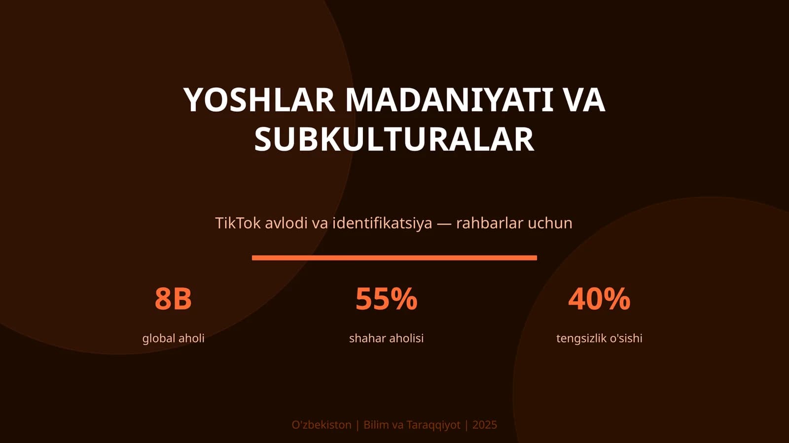 Yoshlar madaniyati va subkulturalar
