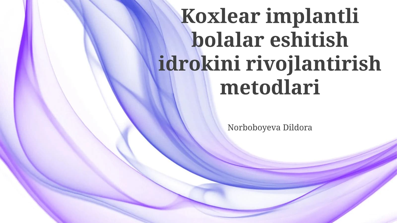Tovushlar dunyosi