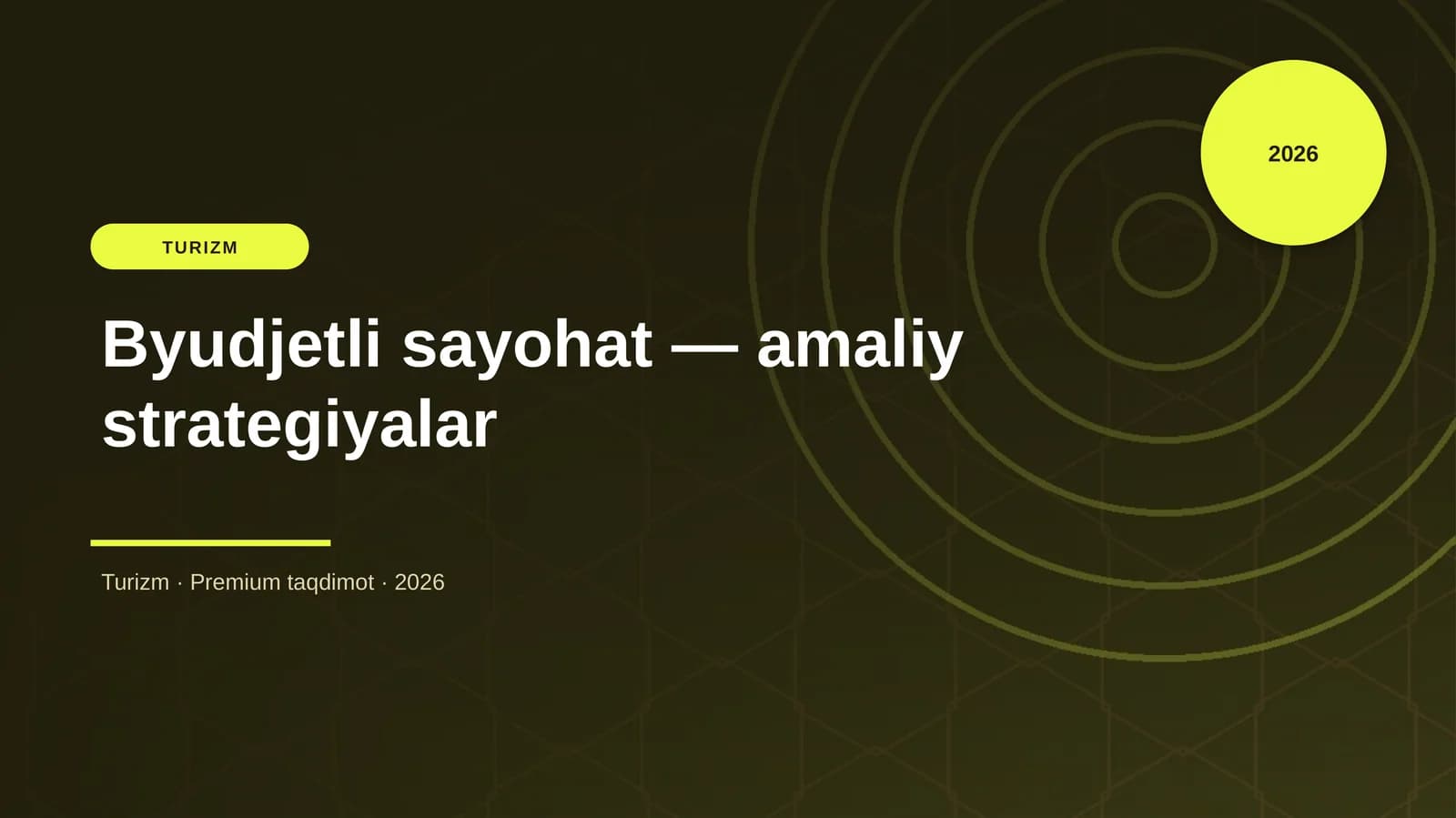 Byudjetli sayohat — amaliy strategiyalar