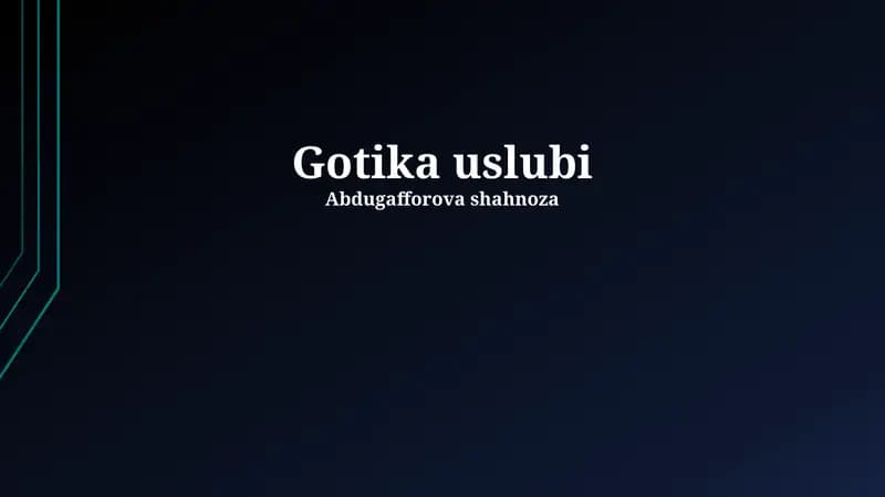 Gotika uslubi