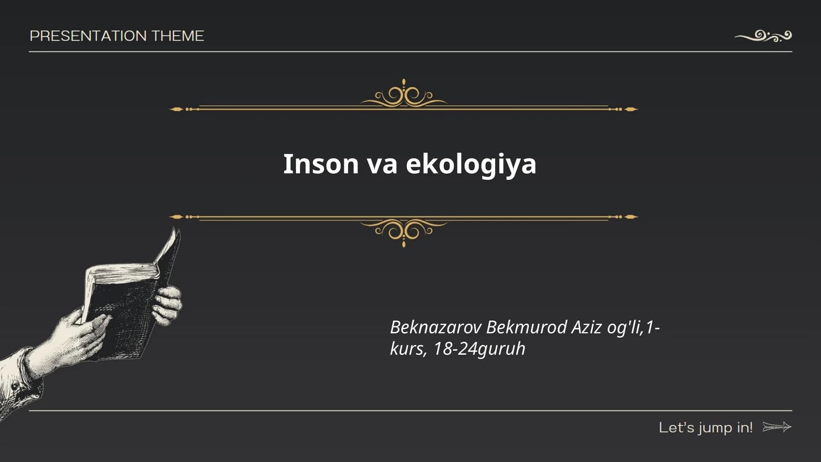 Inson va ekologiya