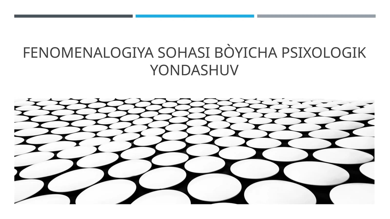 FENOMENALOGIYA SOHASI BÒYICHA PSIXOLOGIK YONDASHUV