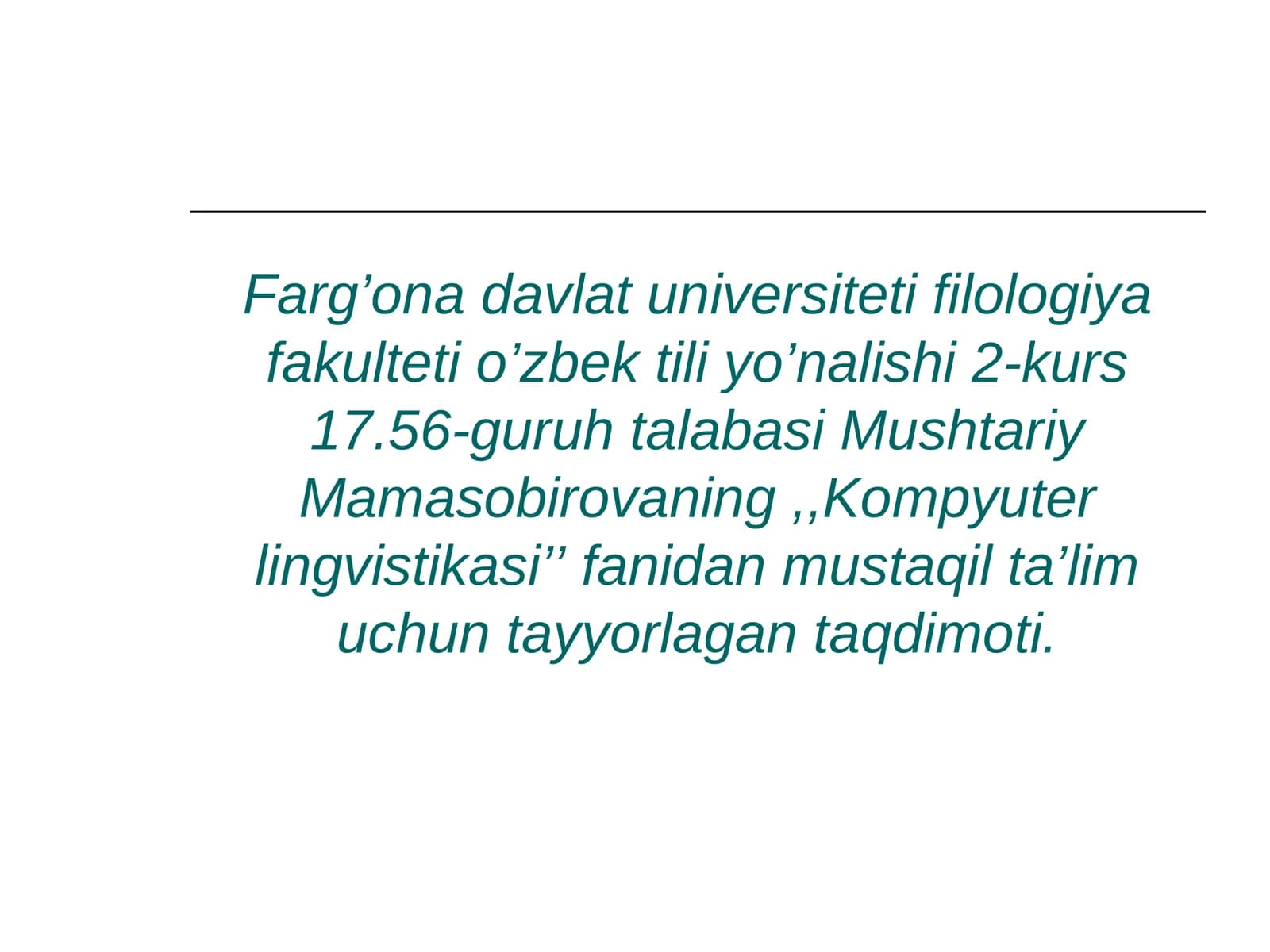 Mashina tarjimasi (Avtomatik tarjima)