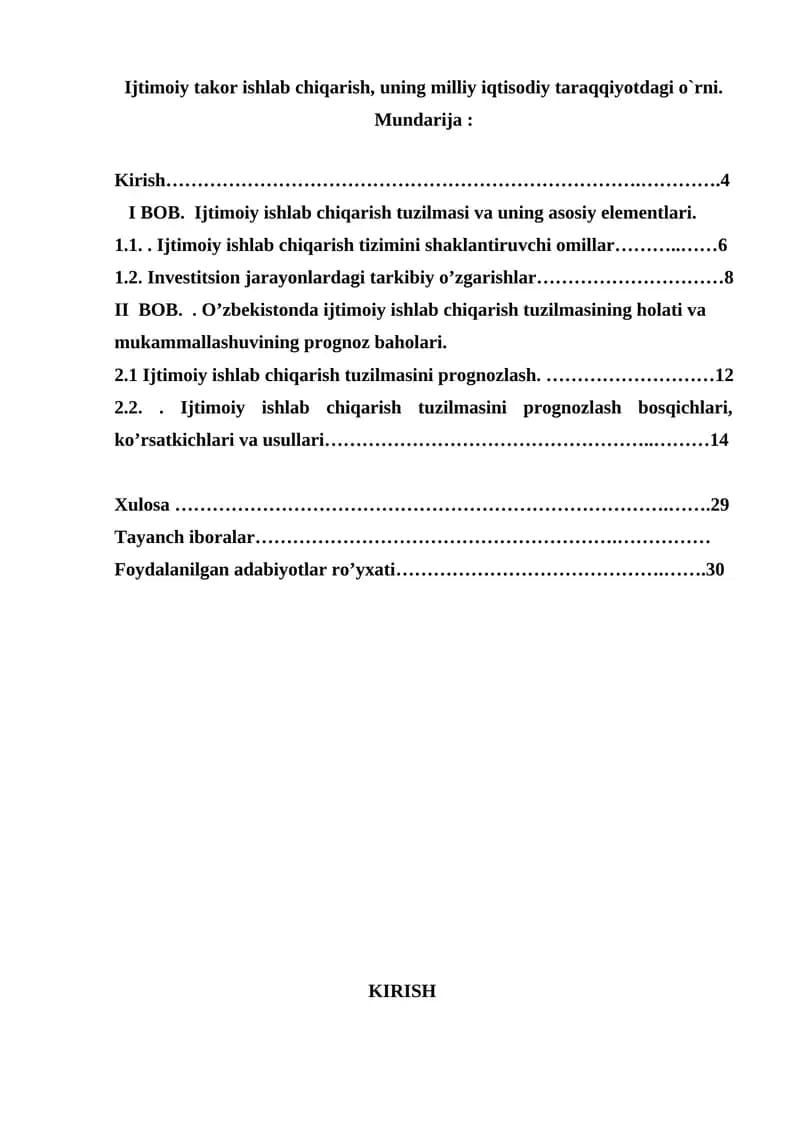 Ijtimoiy va iqtisodiy prognozlash