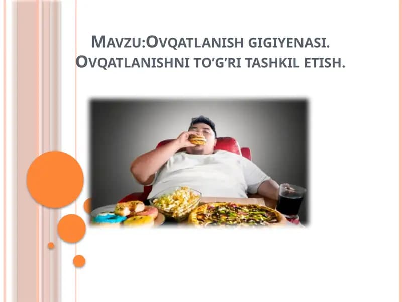 Ovqatlanish gigiyenasi
