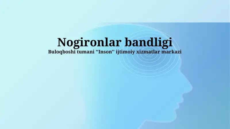Nogironlar bandligi