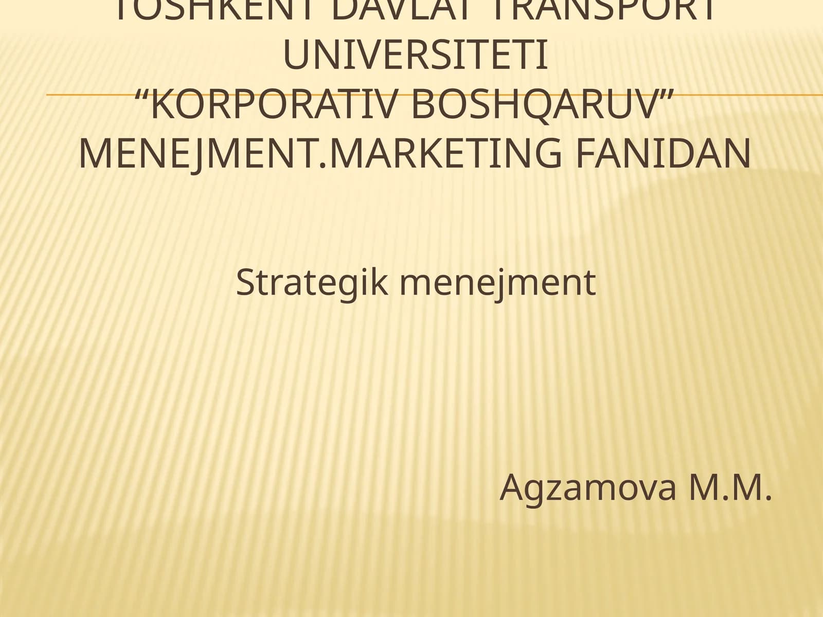 Strategik menejment
