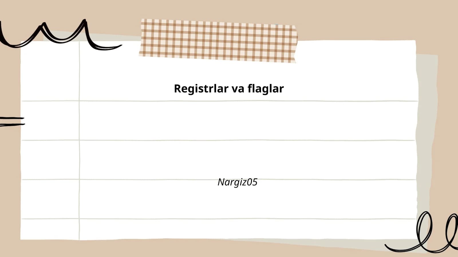 Registrlar turlari
