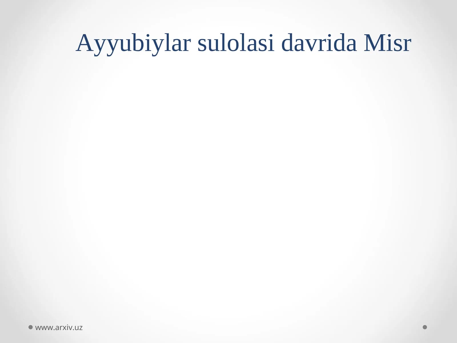 Ayyubiylar sulolasi davrida Misr