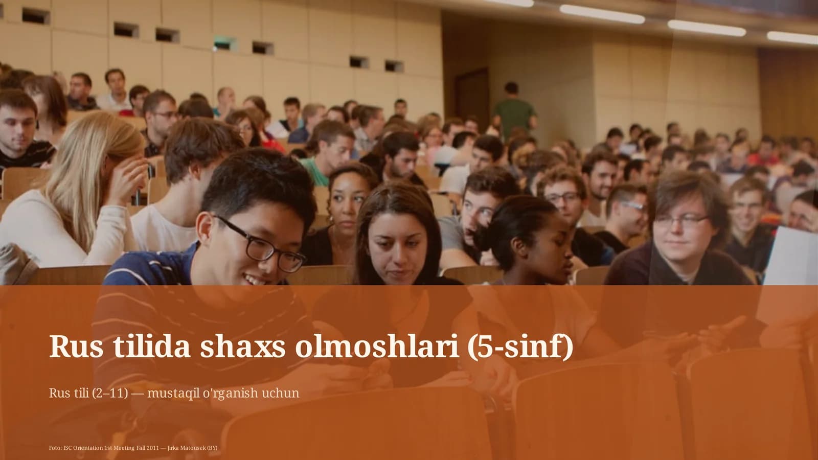 Rus tilida shaxs olmoshlari (5-sinf)