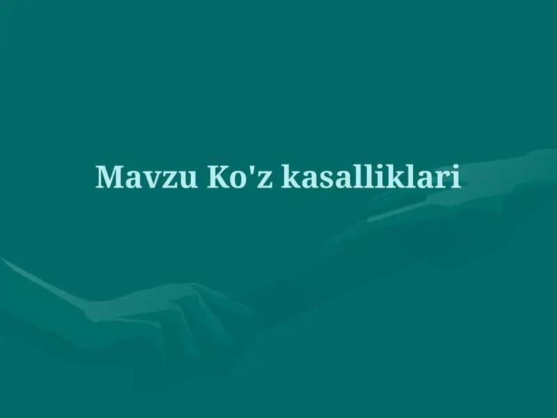 Ko'z kasalliklari