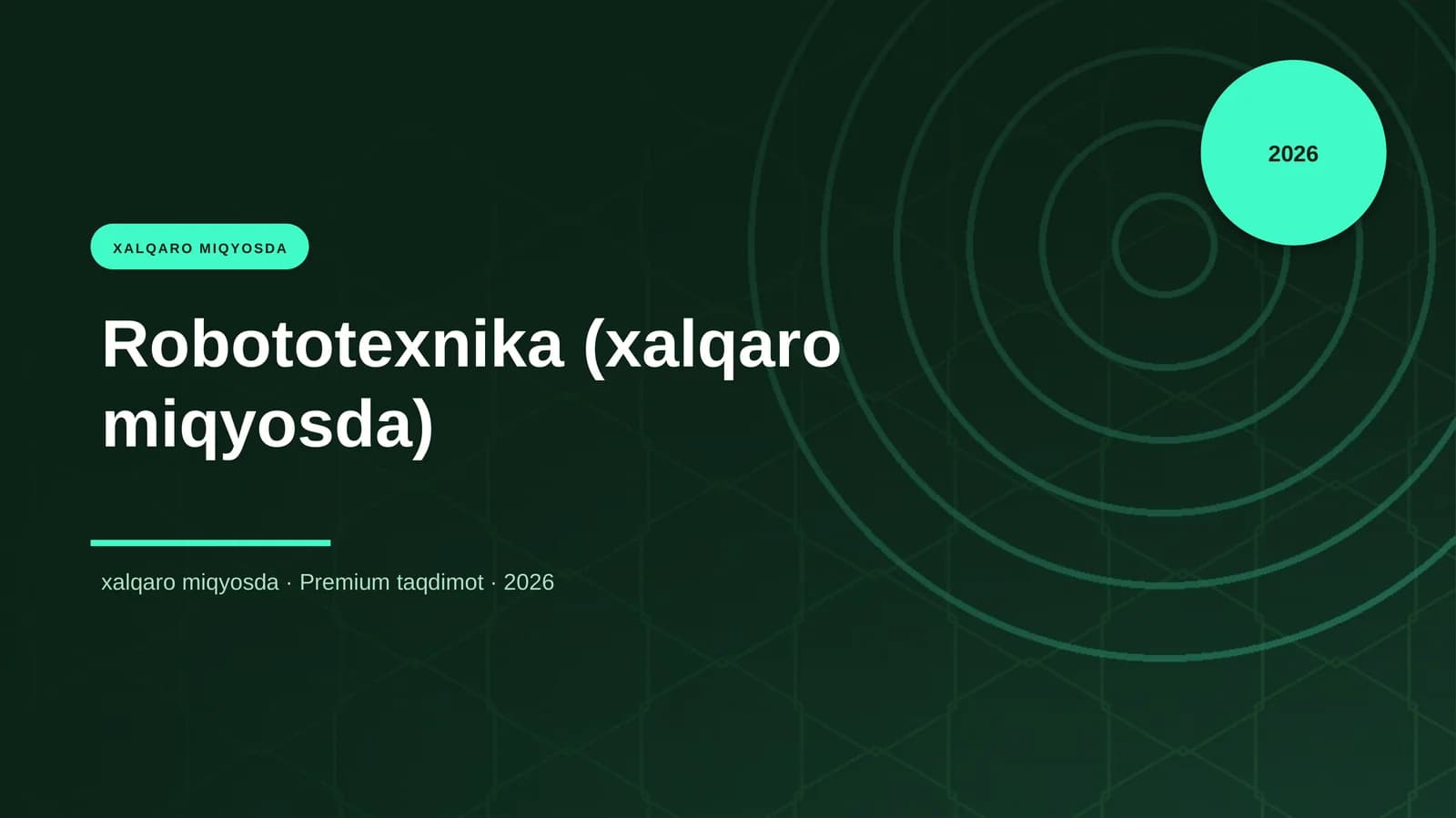 Robototexnika (xalqaro miqyosda)