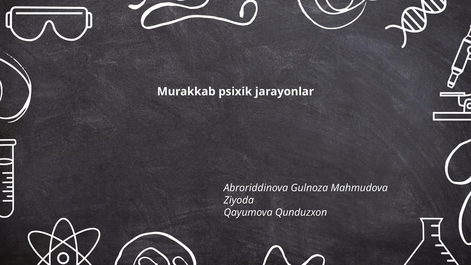 Murakkab psixik jarayonlar
