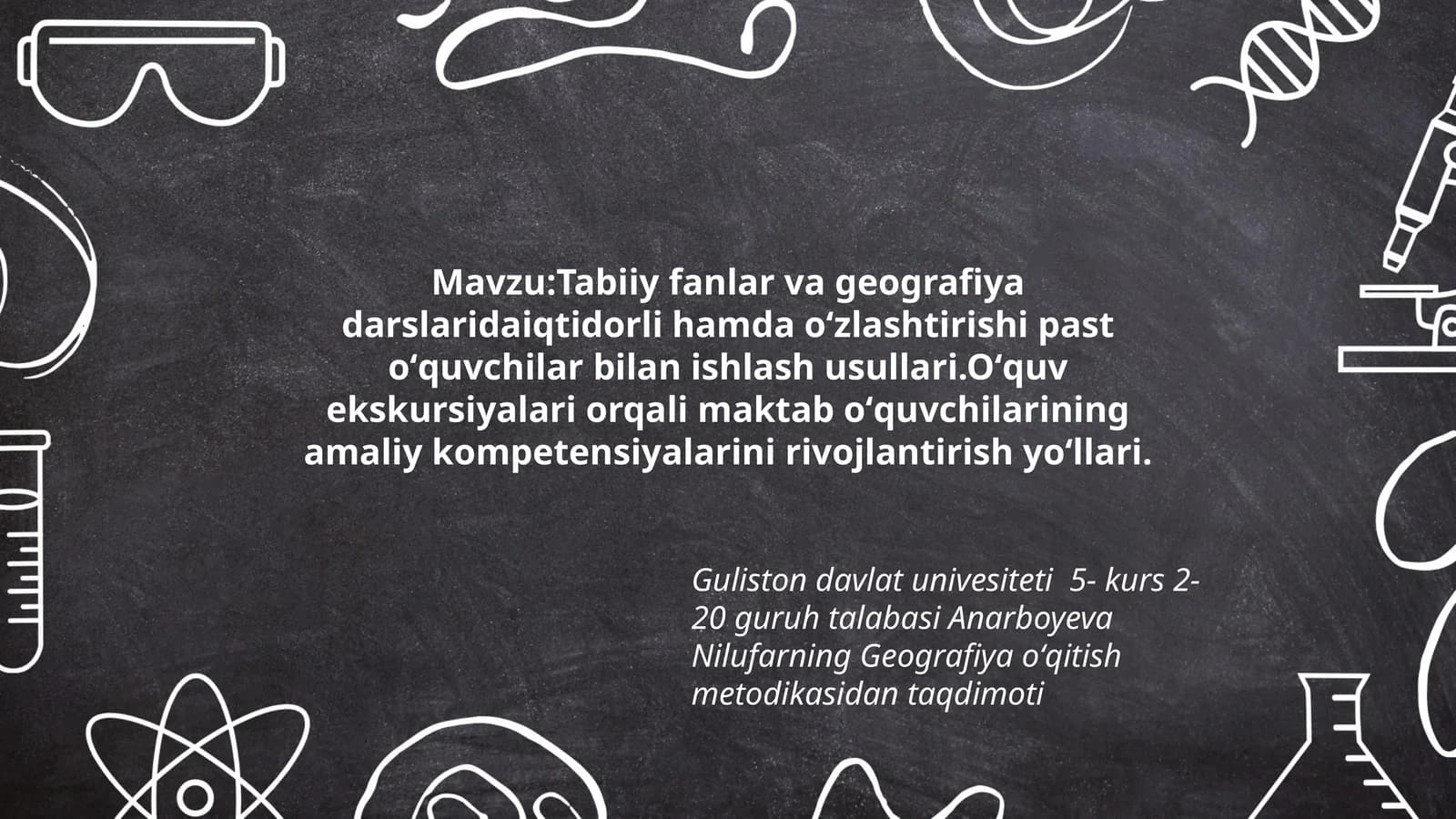 Geografiya oʻqitish metodikasi