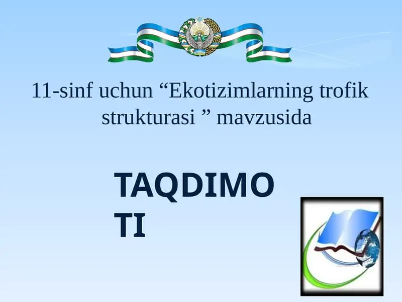 Ekotizimlarning trofik strukturasi