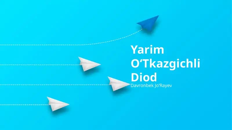 Yarim OʻTkazgichli Diod
