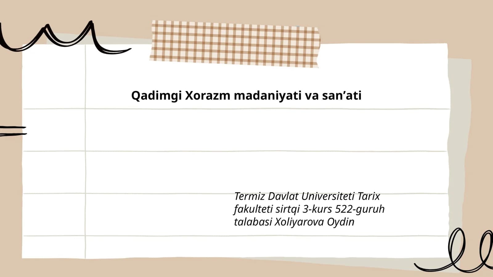 Qadimgi Xorazm madaniyati va sanʼati