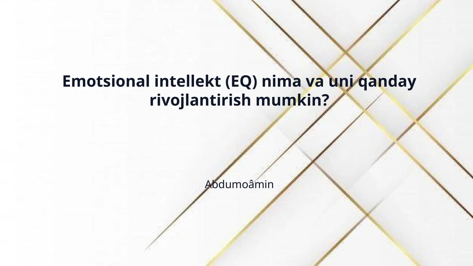 Emotsional intellekt (EQ) nima va uni qanday rivojlantirish mumkin?