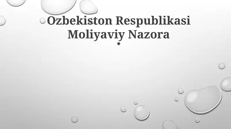 Ozbekiston Respublikasi Moliyaviy Nazora