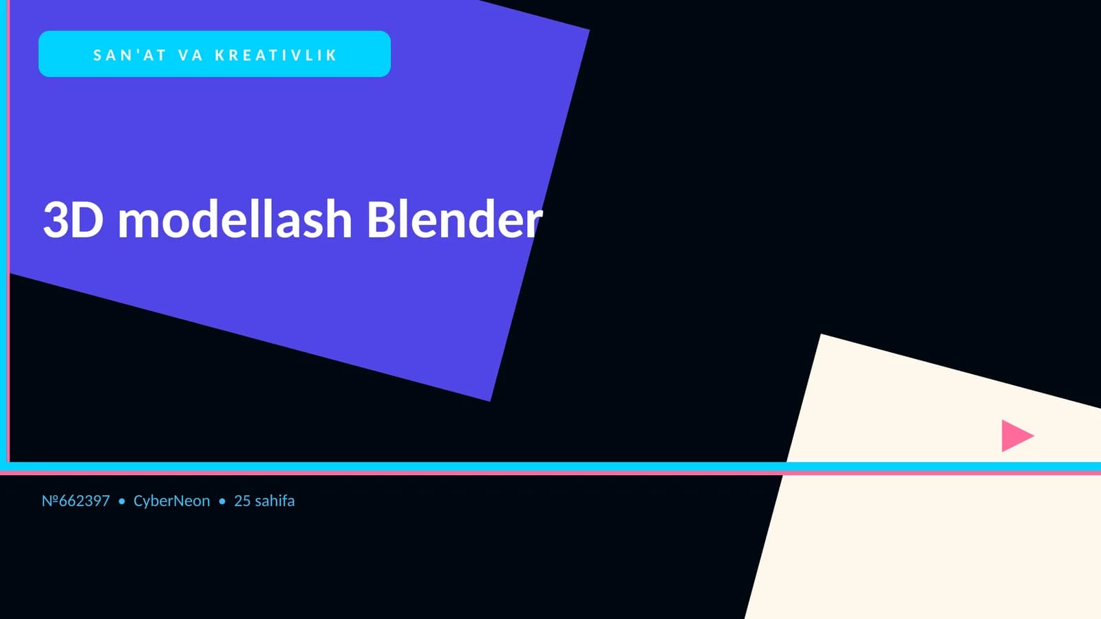3D modellash Blender