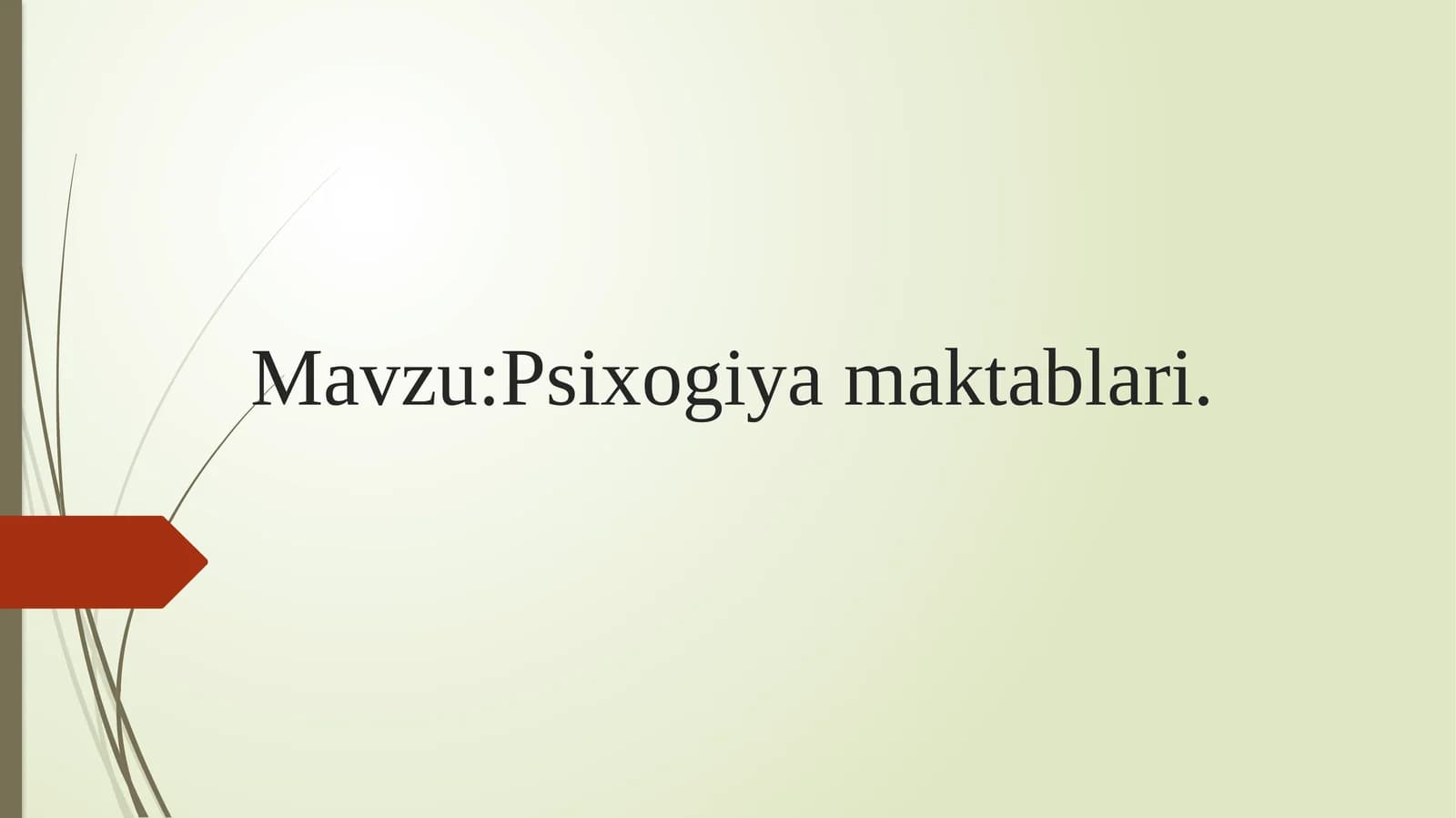 Psixologiya maktablari