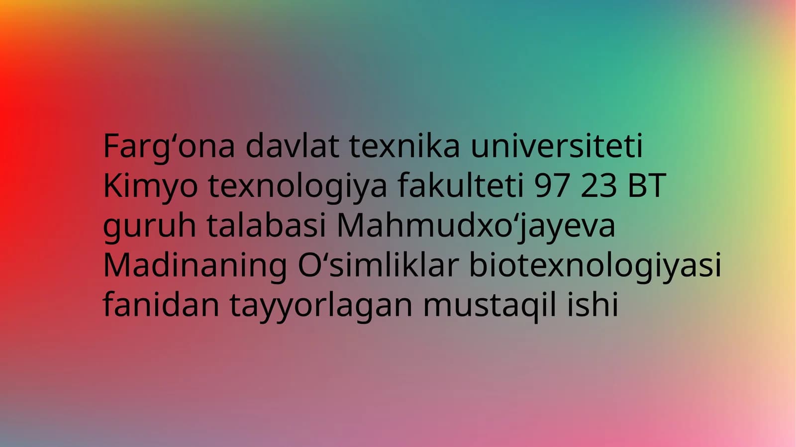 Oʻsimliklar biotexnologiyasi
