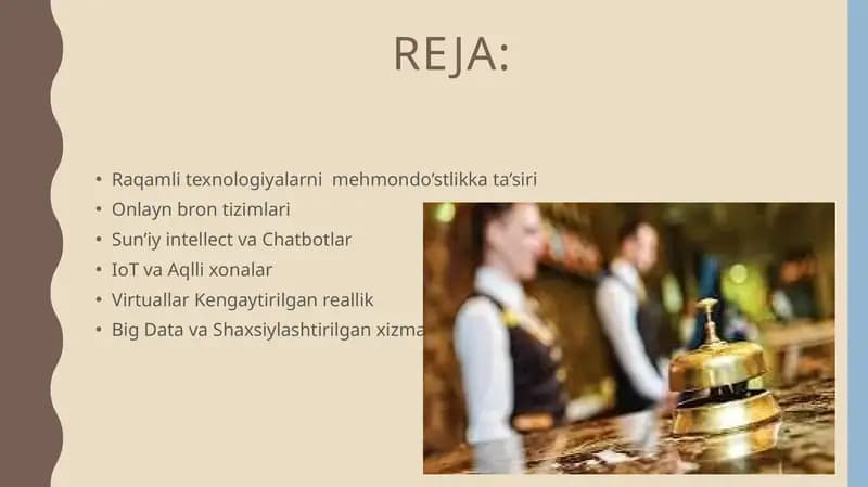 MEHMONXONALARDA RAQAMLI TEXNOLOGIYALAR