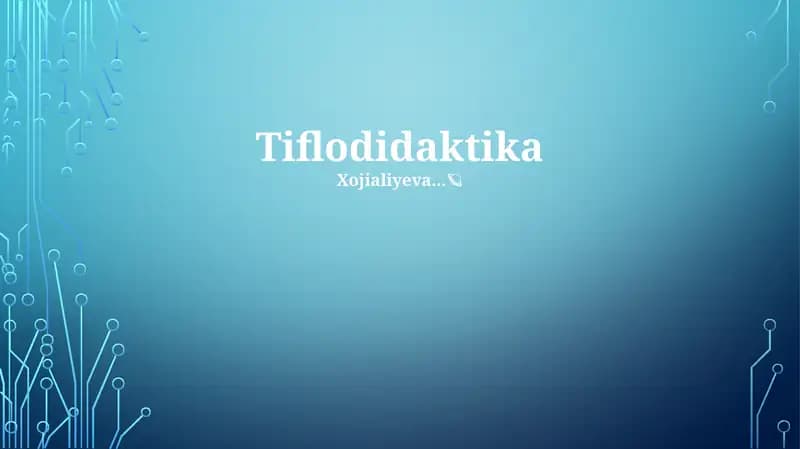 Ko'rlar pedagogikasi