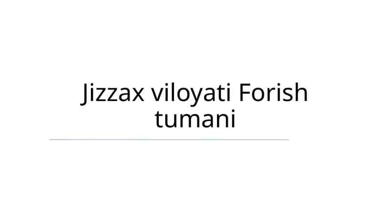 Energiya Resurslari va Ta'minoti
