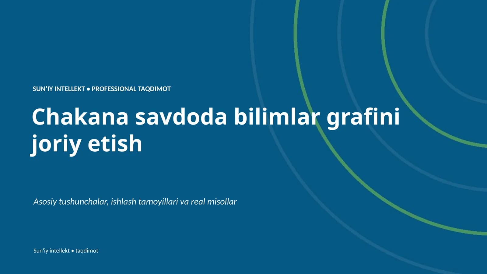 SUNʼIY INTELLEKT • PROFESSIONAL TAQDIMOT