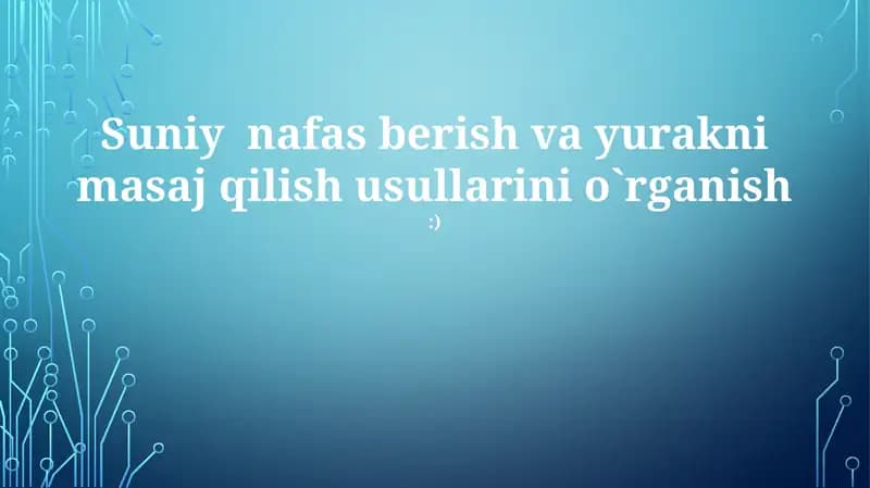 Yurak-o'pka reanimatsiyasi (YOR)