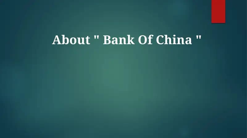 Bank Of China