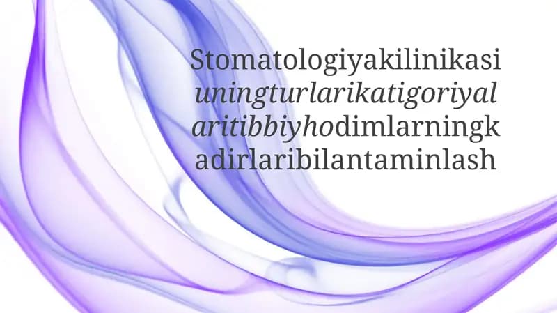 Stomatologiyaklinikasi