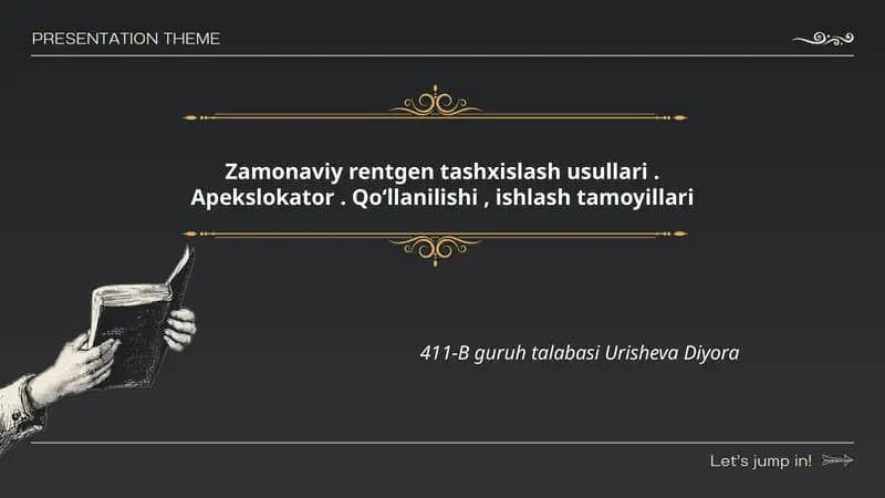 Zamonaviy rentgen tashxislash usullari