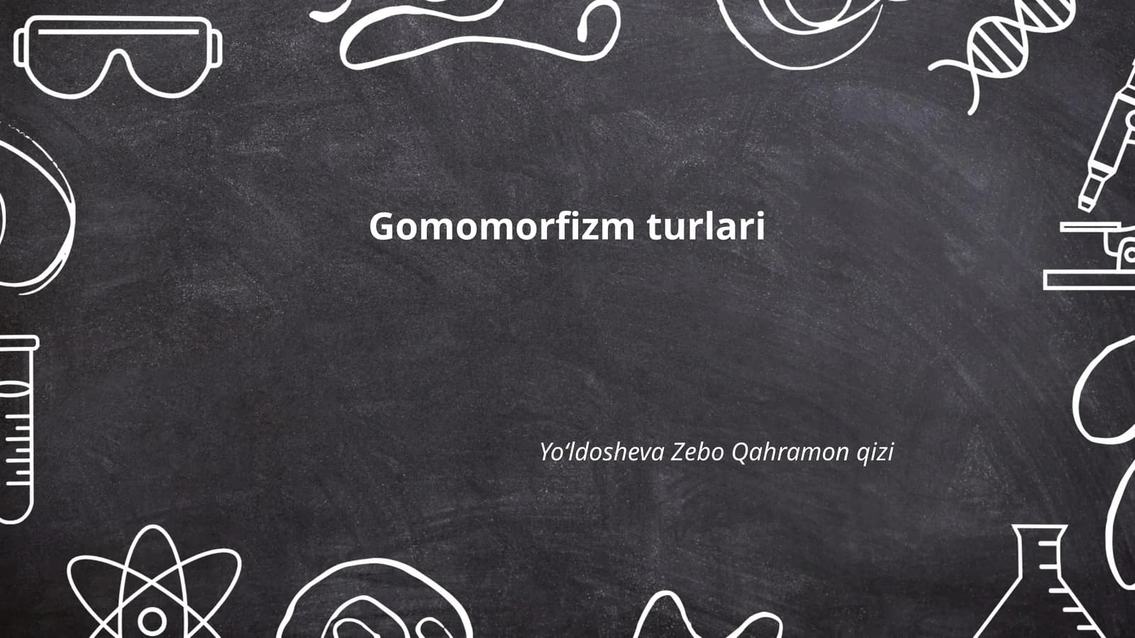 Gomomorfizm turlari