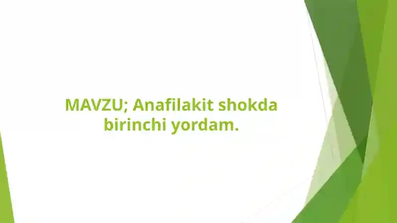 Anafilaktik shok