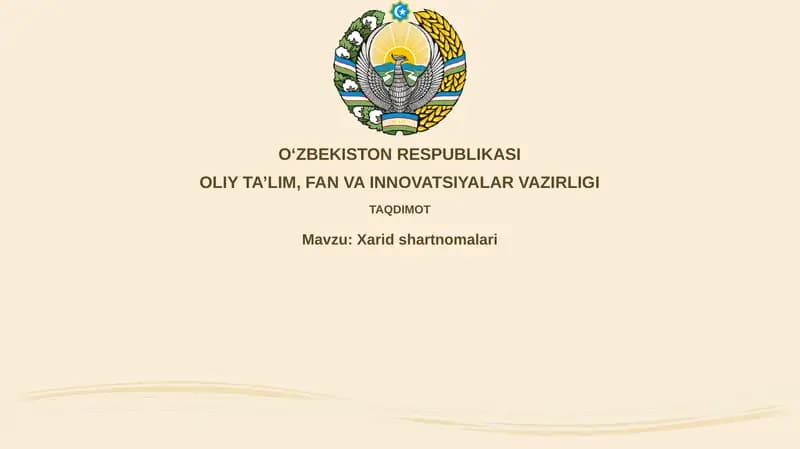 Xaridshartnomalari