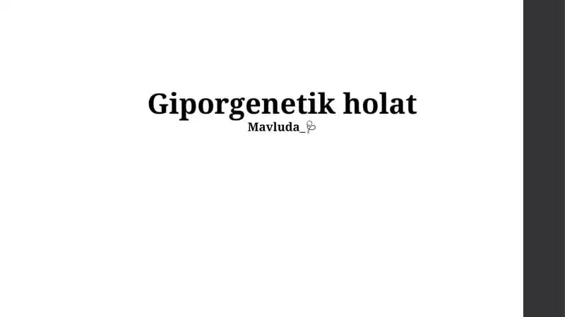 Epigenetik holat