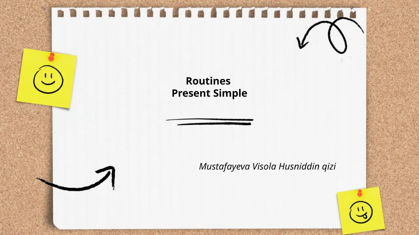 RoutinesPresent Simple