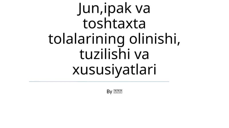 Tolali Tuzilishi va Xususiyatlari
