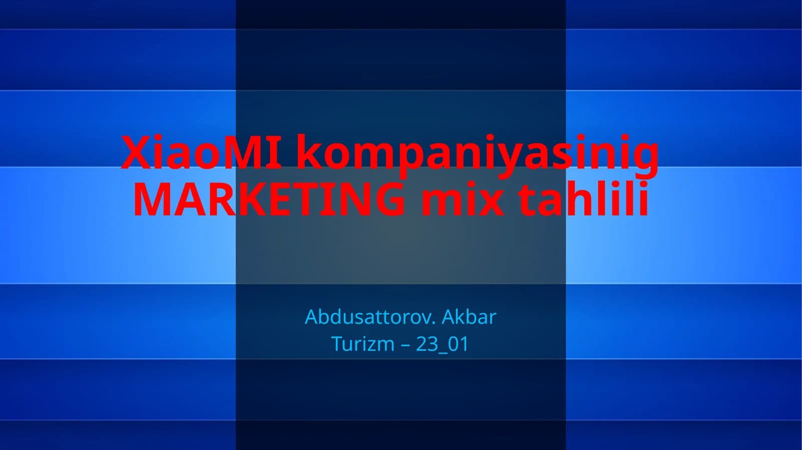 Marketing mix tahlili