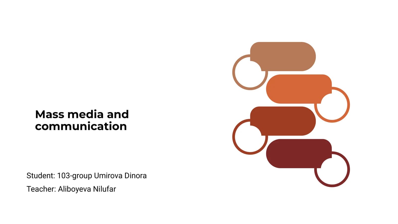 Mass media and communication