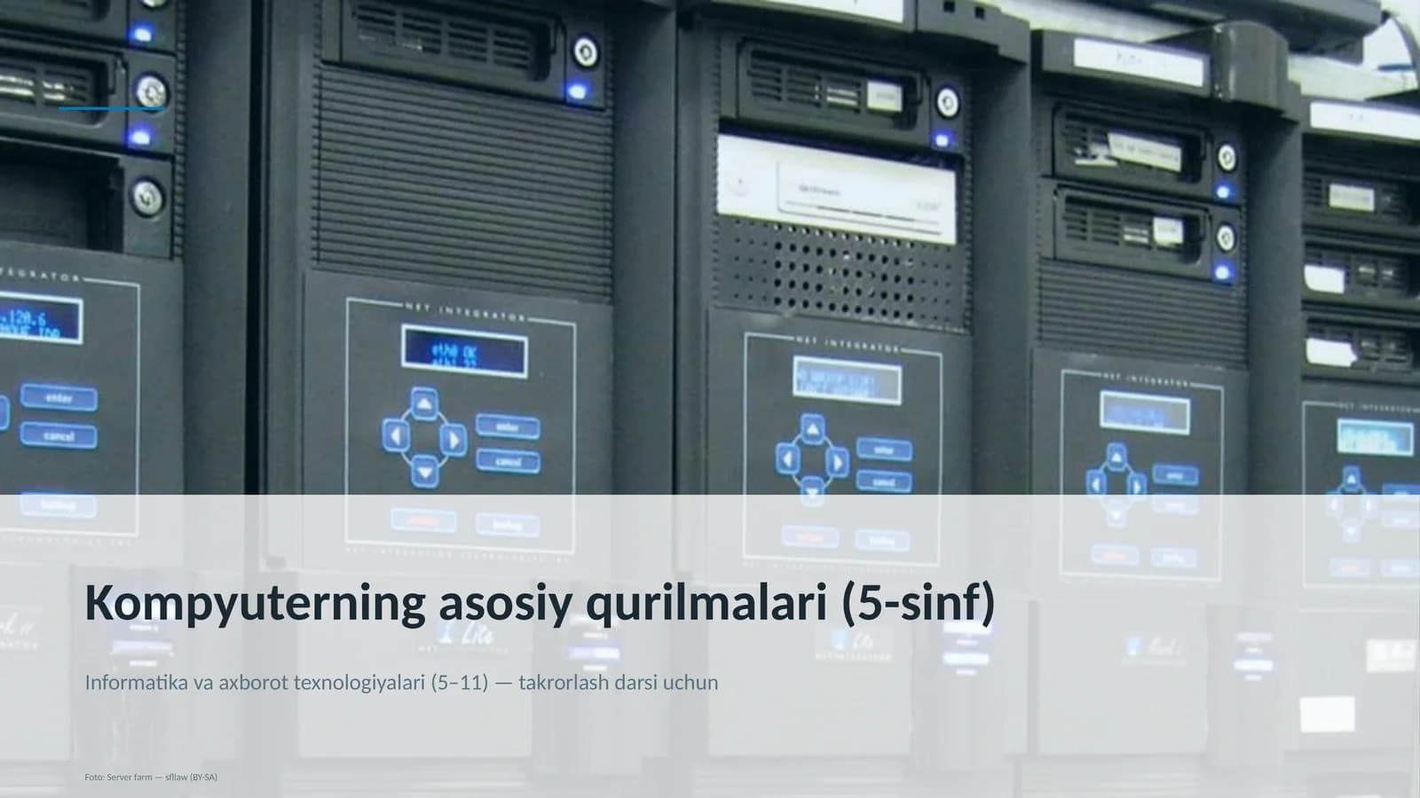Kompyuterning asosiy qurilmalari (5-sinf)